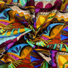 Rasatello Cotone Elasticizzato H.140 Fantasia Astratta