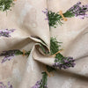 Tessuto Arredo 70% Cotone 30% Poliestere H.280 cm Fantasia Lavanda