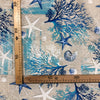 Tessuto Arredo 70% Cotone 30% Poliestere H.280 cm Fantasia Mare
