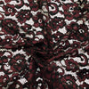Pizzo Macramè H.120 Bordeaux/ Nero