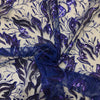 Tulle Ricamato H.140 cm Bluette
