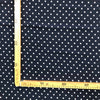 Seta Opaca 100% Seta H.140 Fantasia Pois Blu Scuro