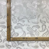 Broccato Carnevale H.120 Bianco-Argento
