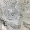 Broccato Carnevale H.120 Bianco-Argento