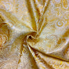Broccato Carnevale H.120 Giallo-Oro-Argento