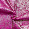 Broccato Carnevale H.150 Rosa-Argento