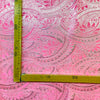 Broccato Carnevale H.150 Rosa-Argento