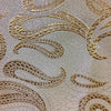 Broccato Carnevale H.150 Bianco-Oro
