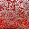 Broccato Carnevale H.150 Rosso-Argento