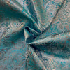 Broccato Carnevale H.150 Turchese-Argento