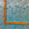 Broccato Carnevale H.150 Turchese-Argento