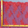 Tulle Ricamato H.130 Fuxia