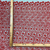 Pizzo Macramè H.130 Rosso