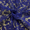Pizzo Macramè H.120 Blu Elettrico