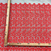Pizzo Macramè H.130 Rosso Corallo
