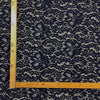 Pizzo Macramè H.150 Blu Scuro Con Glitter