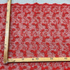 Pizzo Con Paillettes H.120 Rosso
