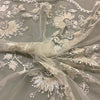 Pizzo Sposa Tulle Ricamato H. 120cm