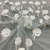 Pizzo Sposa Tulle Ricamato H. 120cm Con Abbassamento