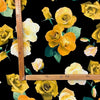 Raso 100% Seta H.140 Fantasia Florale