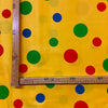 Raso Carnevale H.150 Pois Multicolore/ Giallo