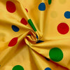 Raso Carnevale H.150 Pois Multicolore/ Giallo