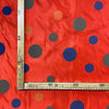 Raso Carnevale H.150 Pois Multicolore/ Rosso