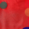 Raso Carnevale H.150 Pois Multicolore/ Rosso