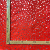 Raso Carnevale H.150 Stelle Argento/ Rosso