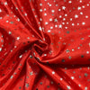 Raso Carnevale H.150 Stelle Argento/ Rosso