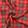 Scozzese Pura Lana Vergine H.140 Rosso/ Grigio