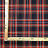 Scozzese Pura Lana Vergine H.140 Nero/ Rosso