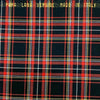 Scozzese Pura Lana Vergine H.140 Nero/ Rosso