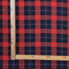 Scozzese Pura Lana Vergine H.140 Blu/ Rosso / Nero