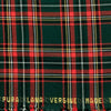 Scozzese Pura Lana Vergine H.140 Verde/ Rosso