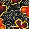 Tessuto Carnevale H.150 Semi Carte