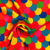 Tessuto Carnevale H.150 Pois Multicolore