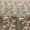 Pizzo Tulle Ricamato Con Abbassamento H.130cm Beige