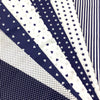 Tela 100% Cotone H.140 Patchwork Fantasia Pois,Stelle, Cuori, Righe