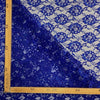 Pizzo Carnevale H.140cm Fiore Grande Blu Elettrico