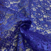 Pizzo Carnevale H.140cm Fiore Grande Blu Elettrico