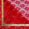 Pizzo Carnevale H.140cm Fiore Grande Rosso