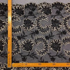 Tulle Ricamato Con Paillettes H.120cm Nero Bianco