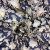 Tulle Ricamato Con Abbassamento H.140 cm Nero Panna
