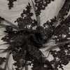Tulle Ricamato H.140 Nero