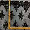 Tulle Ricamato H.140 Nero