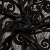 Tulle Ricamato Paillettes H.120 Nero