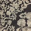 Tulle Ricamato H.120 Nero/Argento