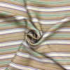 Raso Viscosa Misto Seta H.140cm Fantasia Righe Beige