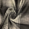Scozzese Misto Lana H.150 Bianco/ Nero